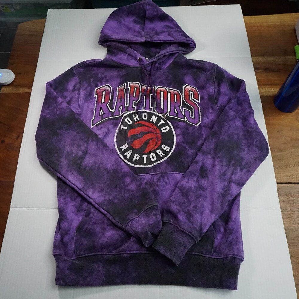 Toronto Raptors Purple Tie Dye Hoodie NBA Size S